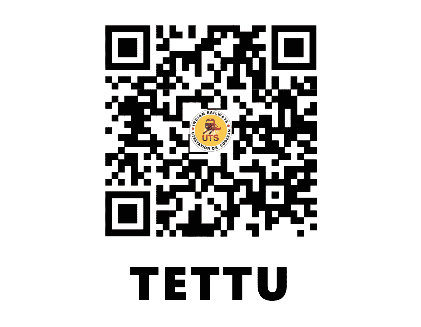 UTS QR Code for TETTU - TTU (SC - ANDHRA PRADESH)